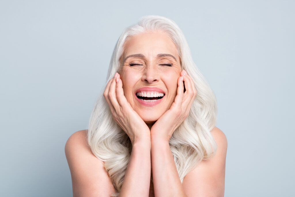 Older woman smiling